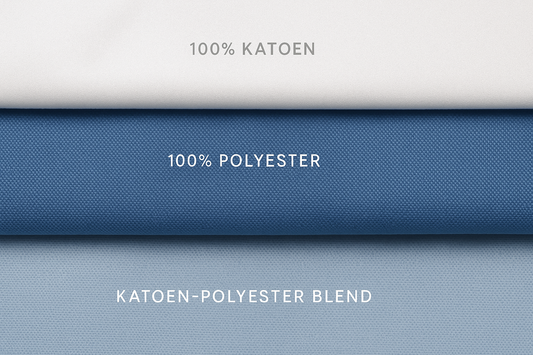 Zorgjasjes materialen vergelijken: katoen vs polyester vs blends - wat is het beste?