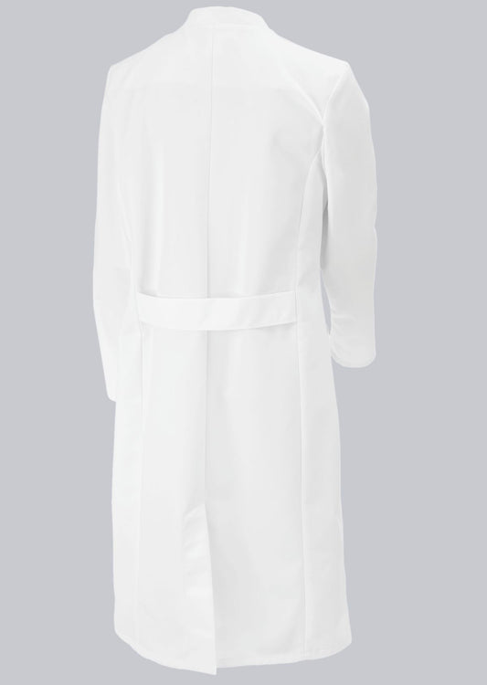 BP lange damesjas van katoen-polyester met opstaande kraag en blinde drukknoopsluiting