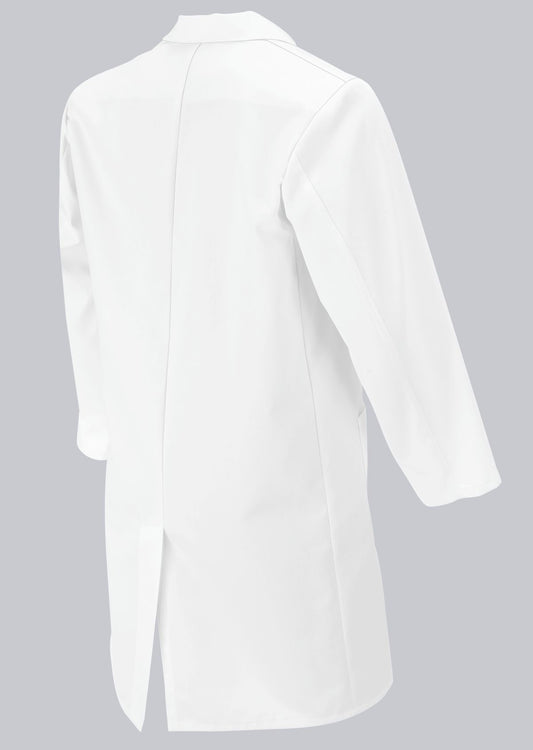 BP lange unisex werkjas van polyester katoen met reverskraag en blinde drukknoopsluiting