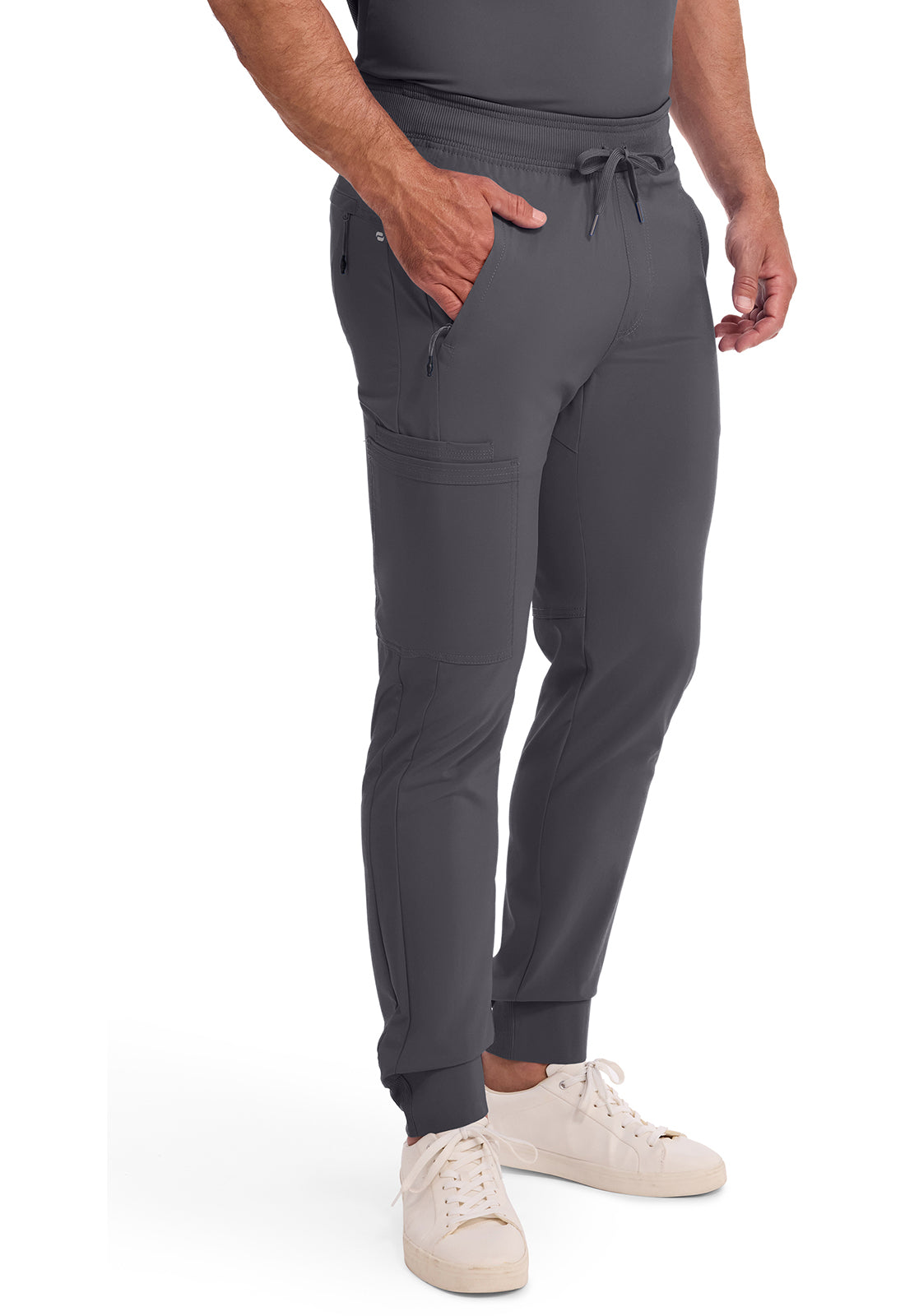 Heren joggingbroek met 360° stretch en ritszakken CKE004A
