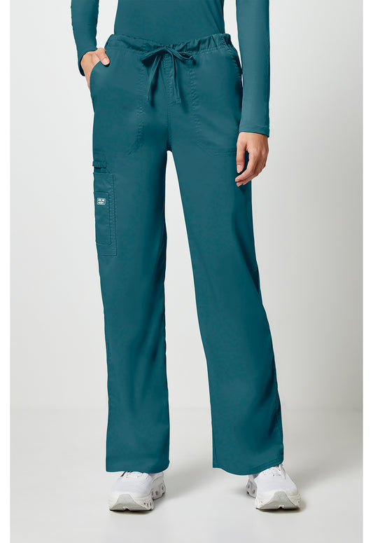 Unisex cargo broek met trekkoord met rechte pijpen en Core Stretch WWE4043