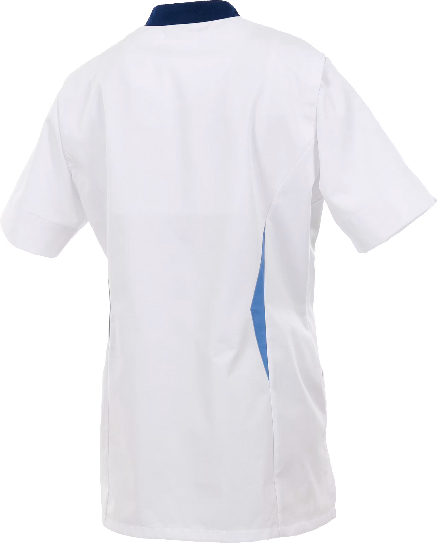 Alsico Dames Zorgjas Arjuna Wit/Blauw met V-hals