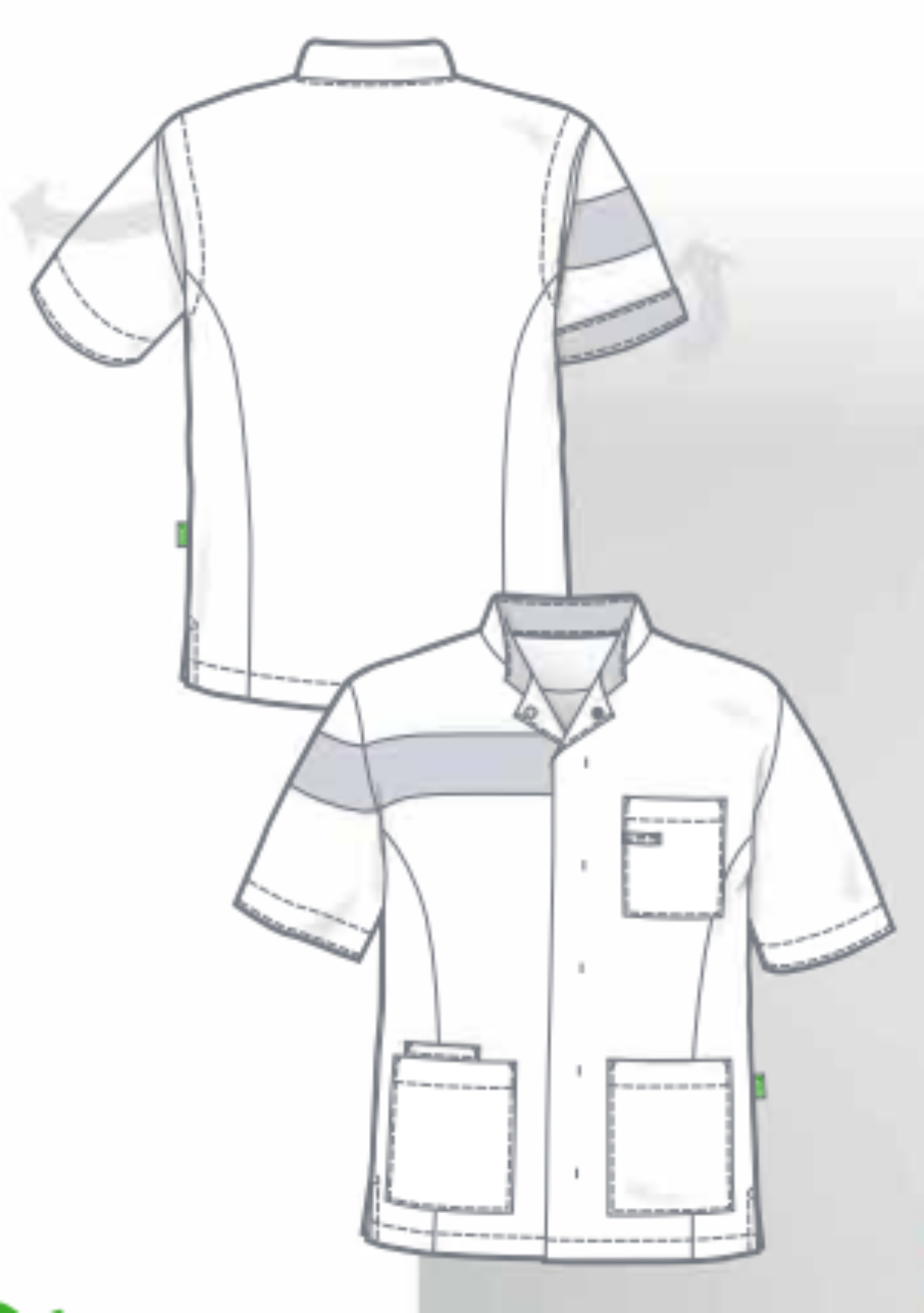 Herenjack Juul gekleurd ECO in 3 kleurcombinaties - Zorgkleding.nl