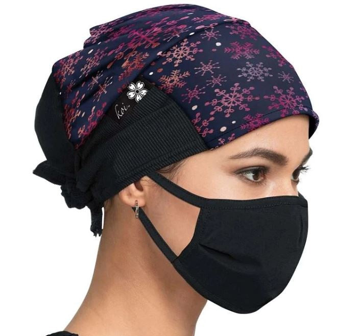 Koi Chirurgenmuts uni-sex Snowflakes - Zorgkleding.nl