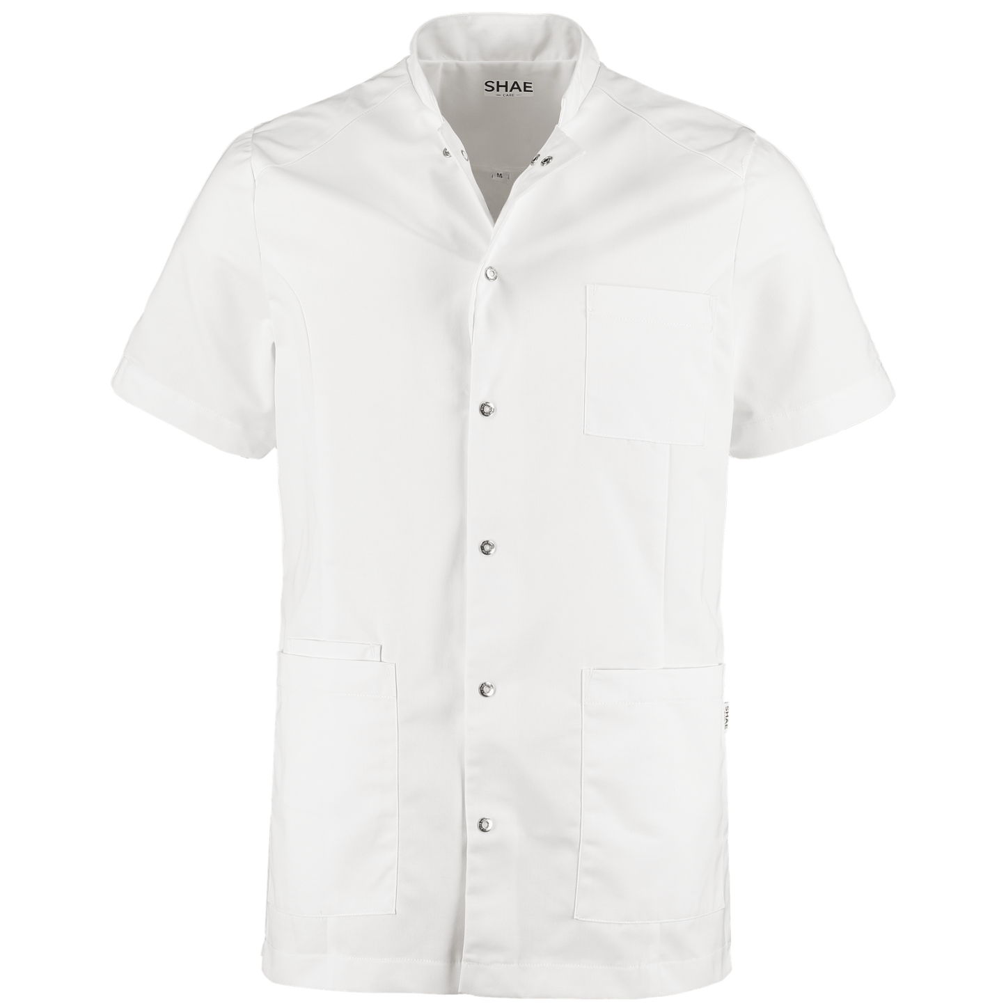 Heren tuniek Luke Driehoek wit - Zorgkleding.be