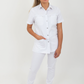 CLAIRE JACK dames tuniek met staande kraag en 5 zakken