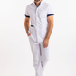 SHAE ANDREW JACK Tuniek Unisex Staande Boord met Doorknoopsluiting