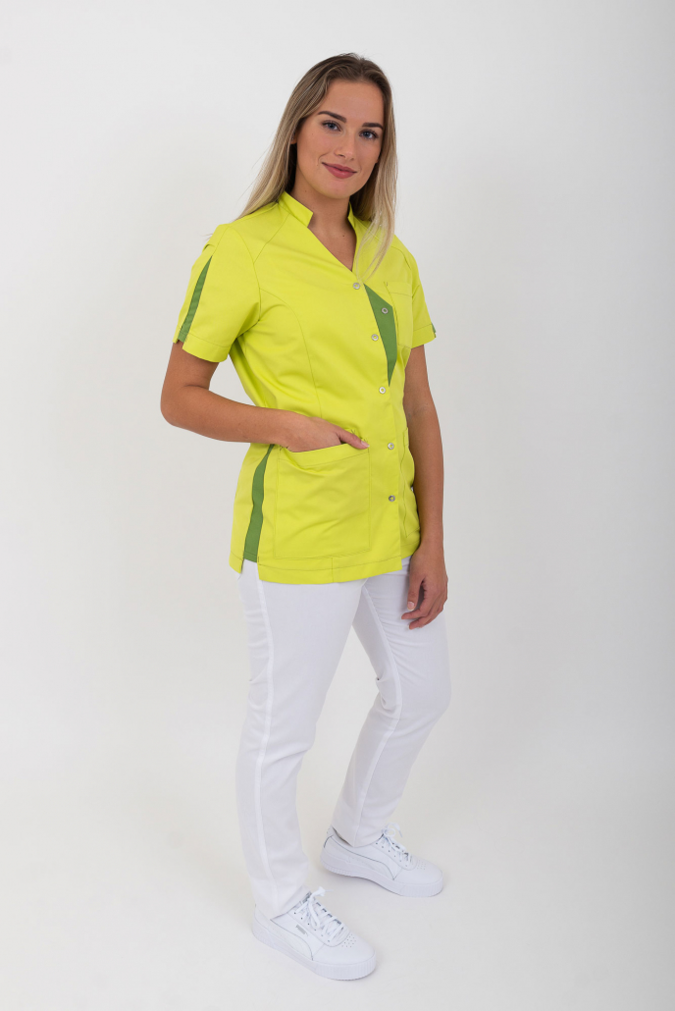 SHAE ISLA JACK Tuniek Dames V-Hals met Drukkersluiting