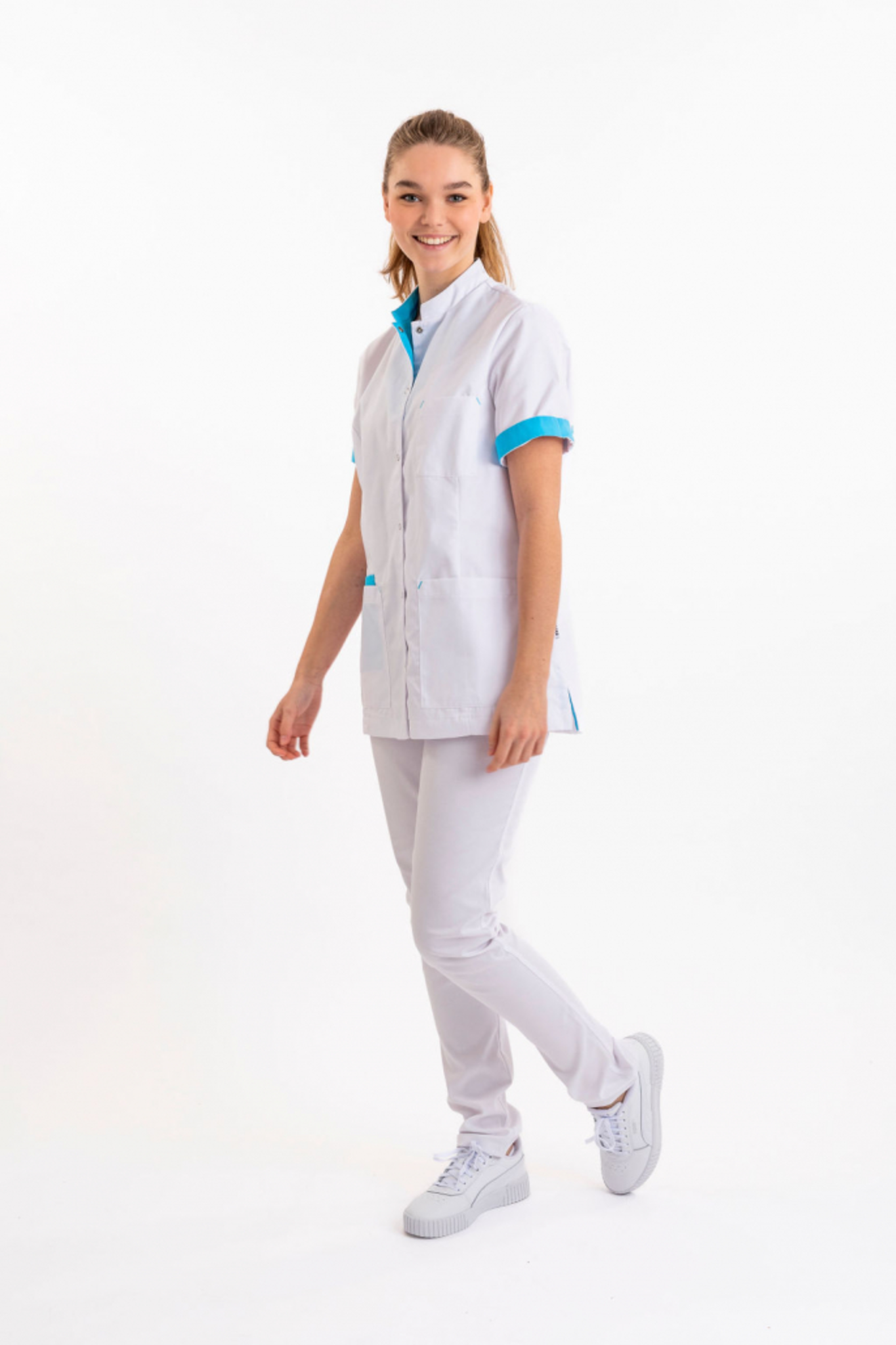 SHAE LAURA JACK Tuniek Dames Staande Kraag met Doorknoopsluiting