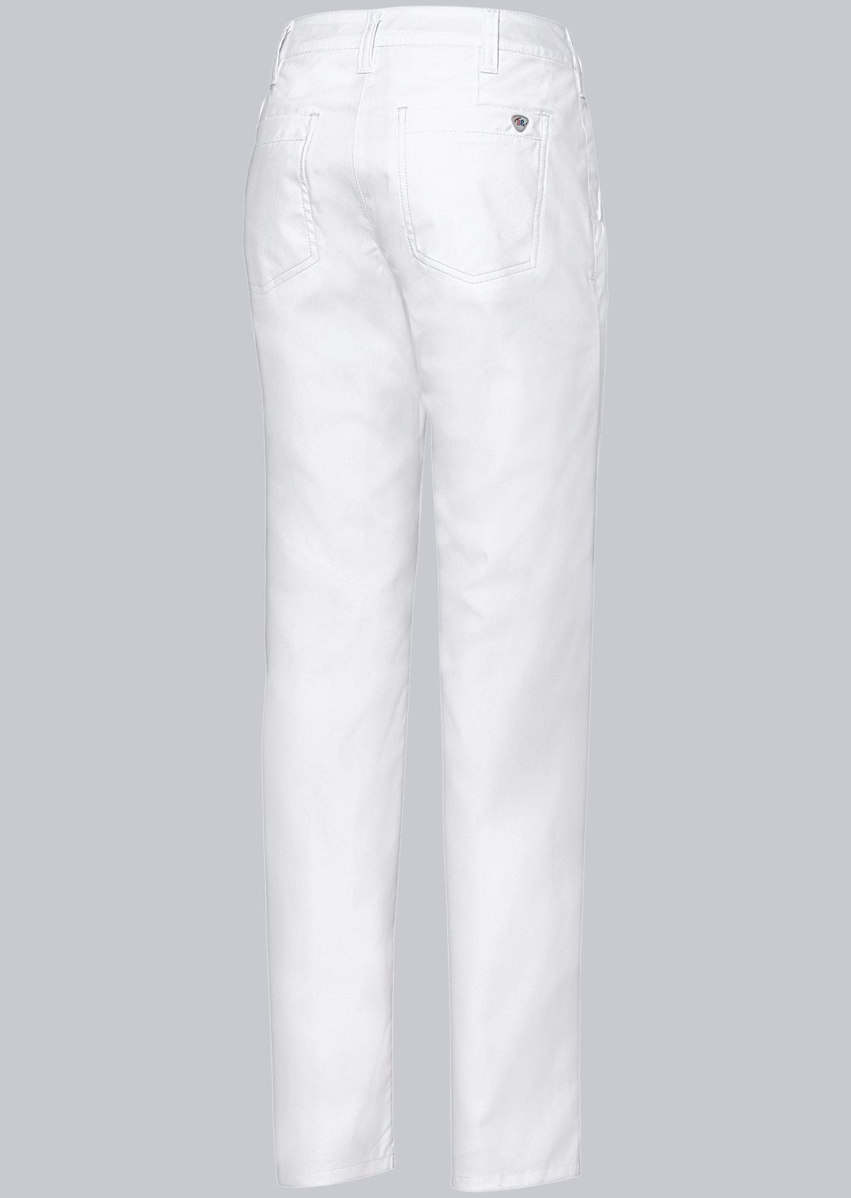 BP® katoenen chinobroek voor dames wit met modern fit en 100% katoen