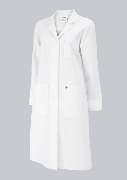 BP® Lange damesjas – Dames Werkjas Katoen-Polyester met Reverskraag