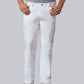 BP® Jeans voor haar & hem unisex wit met verhoogd doekgewicht en multifunctionele zakken