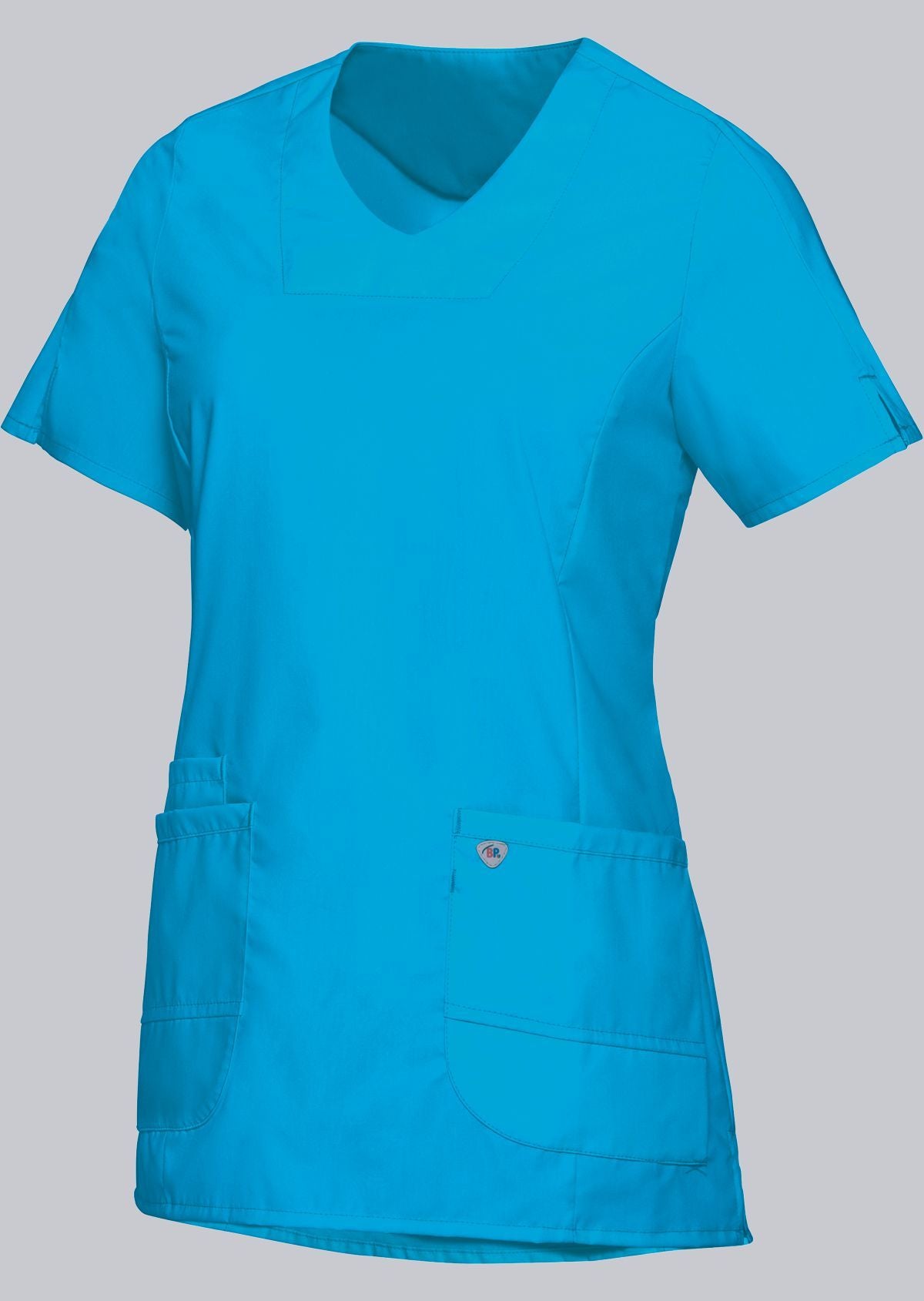 BP lichte dames zorgtuniek met stretchstof, V-hals zonder inkijk en lichtgewicht ademend ontwerp