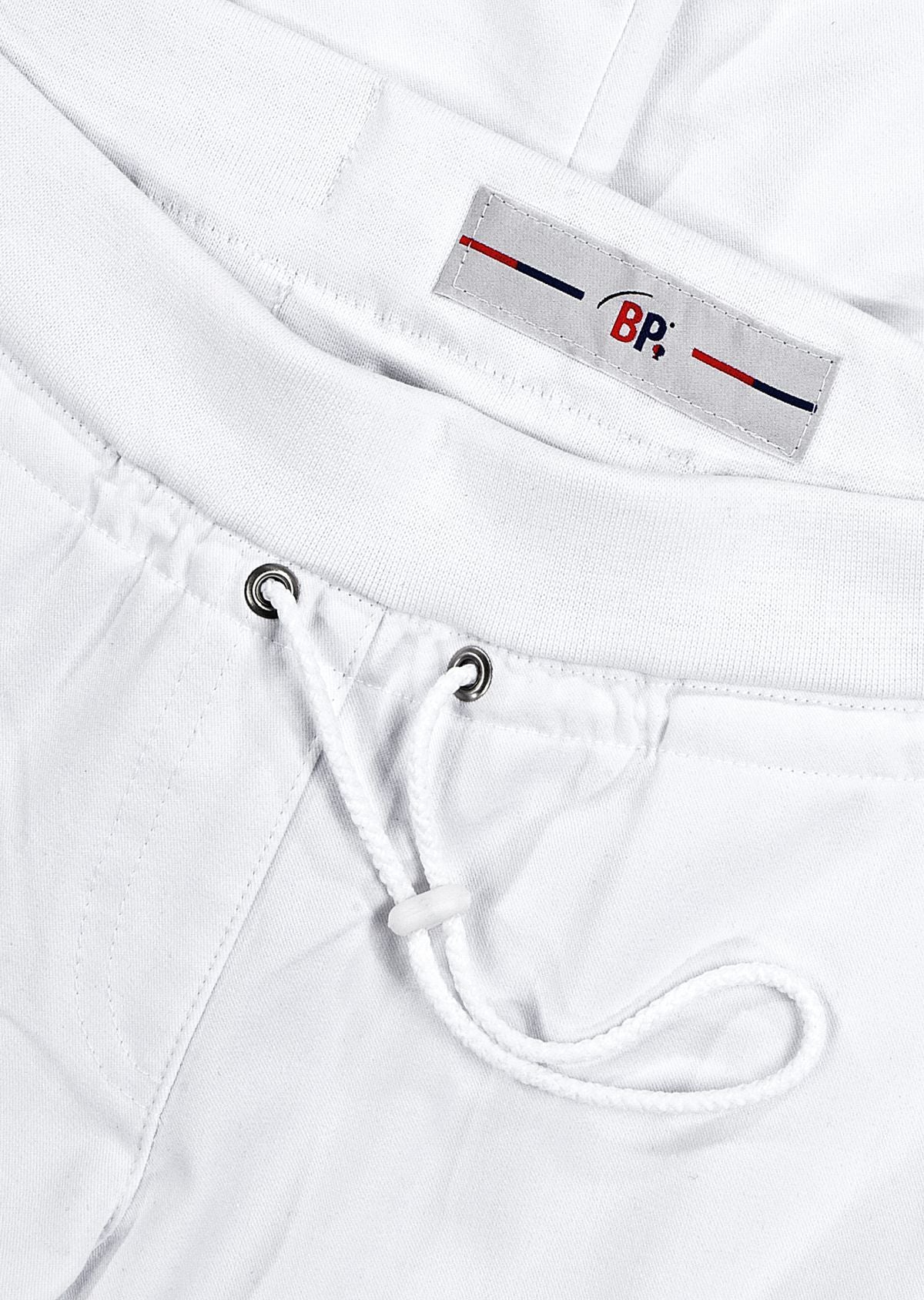 BP® comfortabele stretch-broek voor dames wit met elastomultiester en elastische tailleband