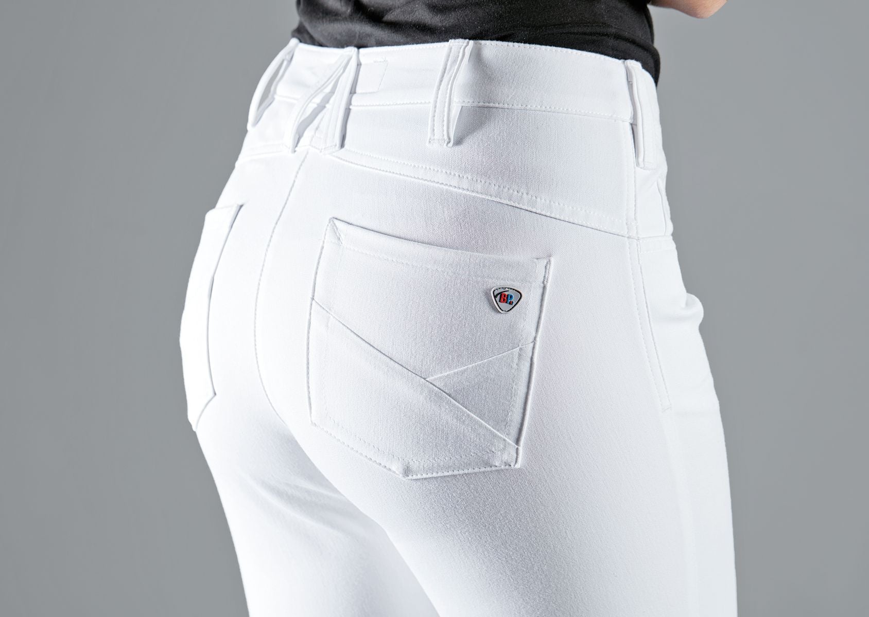 BP® slim-fit stretch-jeans voor dames wit met slim fit en stretchmateriaal
