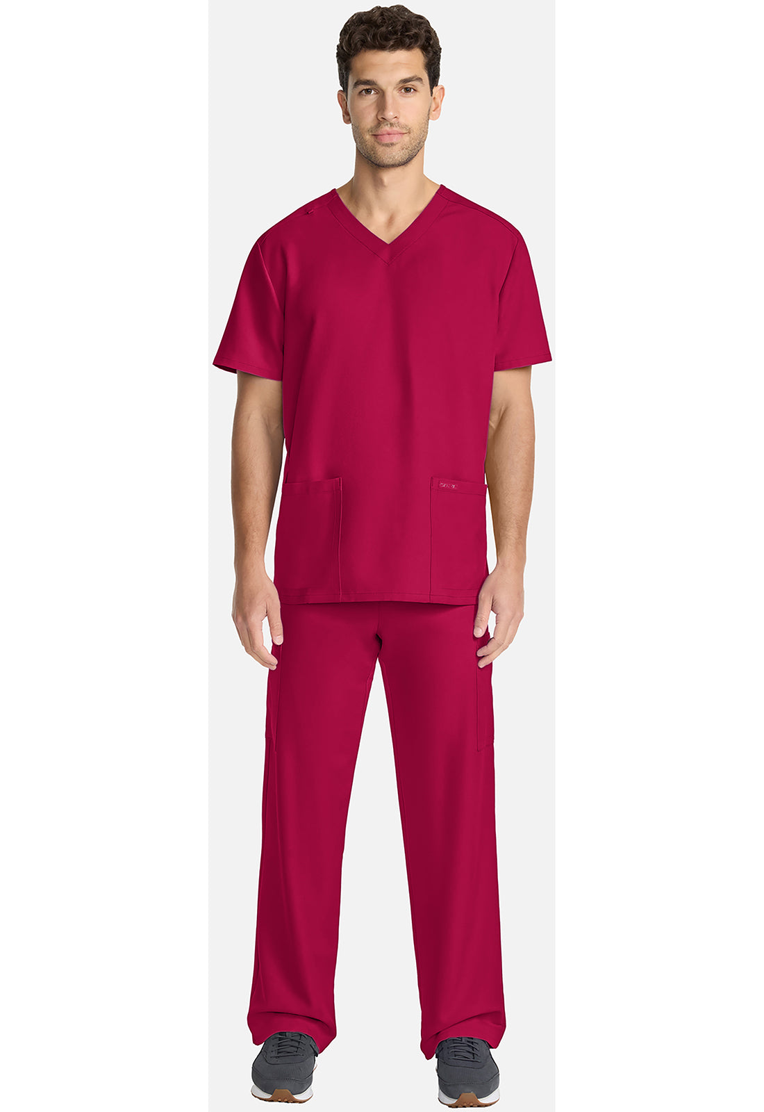 Unisex top met V-hals met moderne pasvorm en PROTX2-technologie CKE00014A