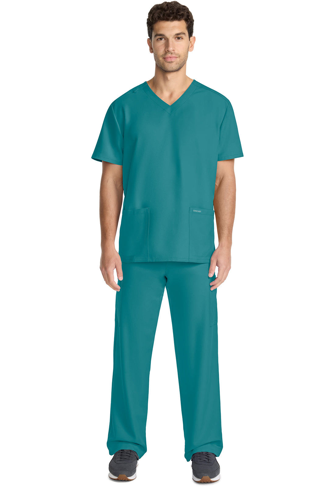Unisex top met V-hals met moderne pasvorm en PROTX2-technologie CKE00014A