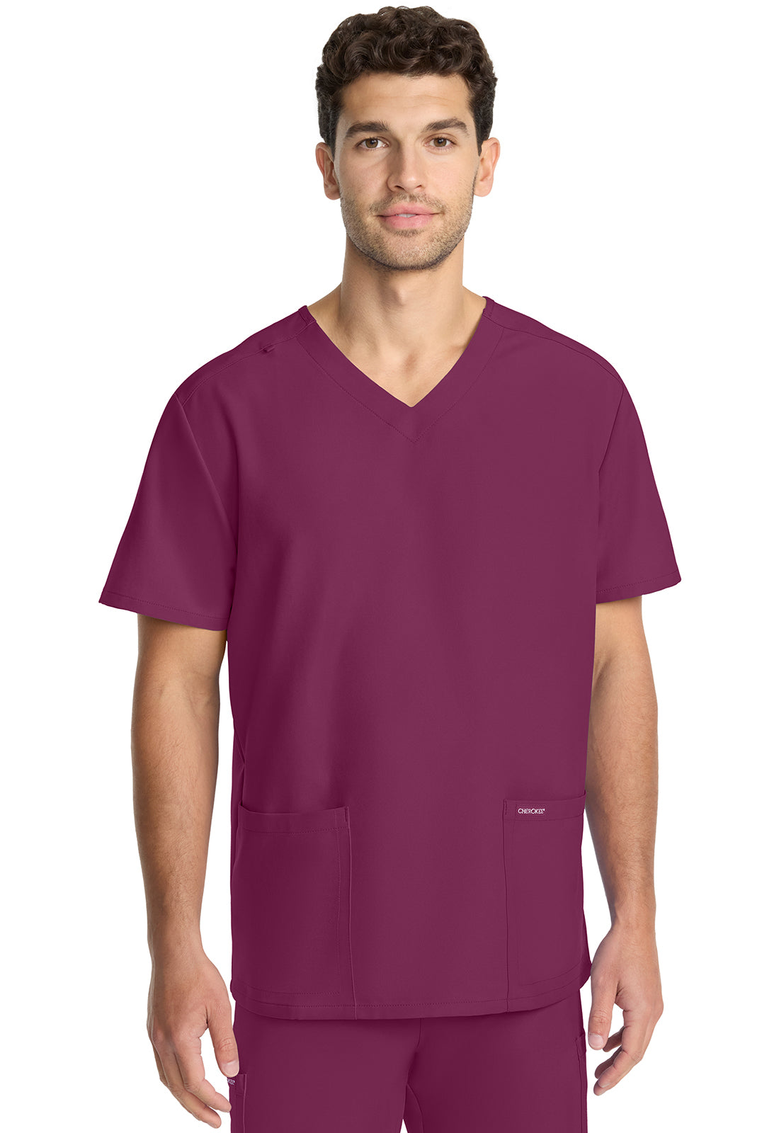 Unisex top met V-hals met moderne pasvorm en PROTX2-technologie CKE00014A