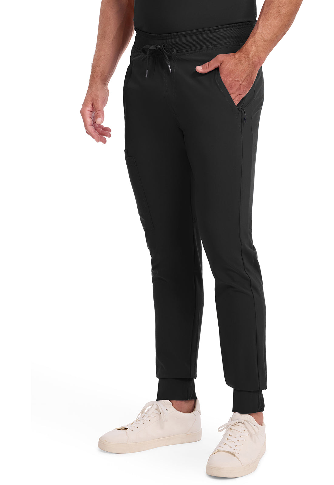 Heren joggingbroek met 360° stretch en ritszakken CKE004A