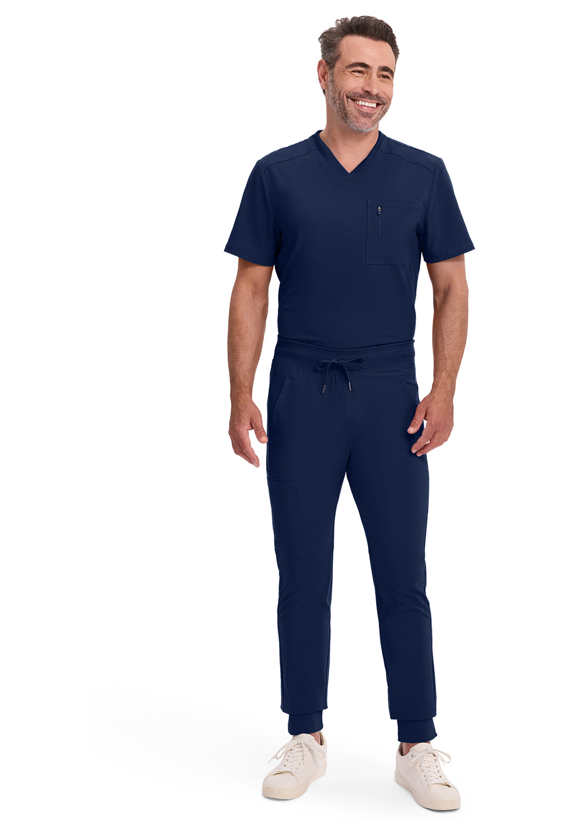 Heren joggingbroek met 360° stretch en ritszakken CKE004A