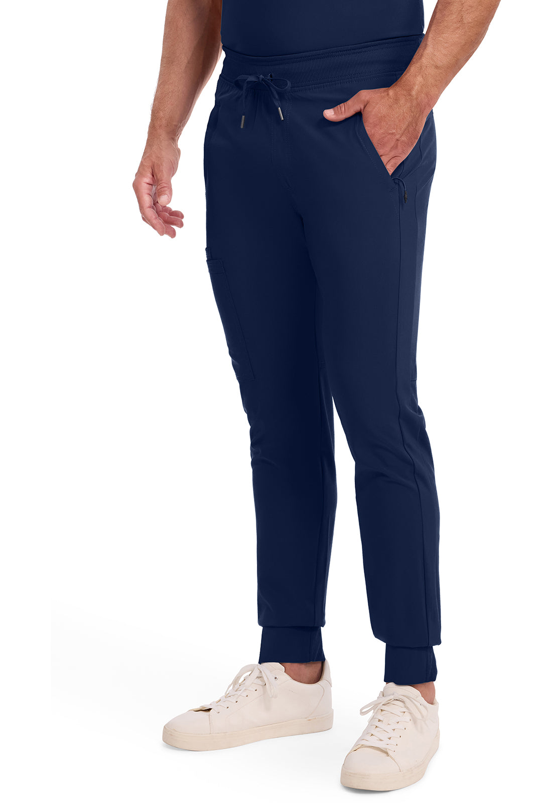 Heren joggingbroek met 360° stretch en ritszakken CKE004A