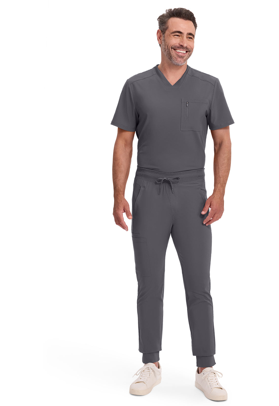 Heren joggingbroek met 360° stretch en ritszakken CKE004A