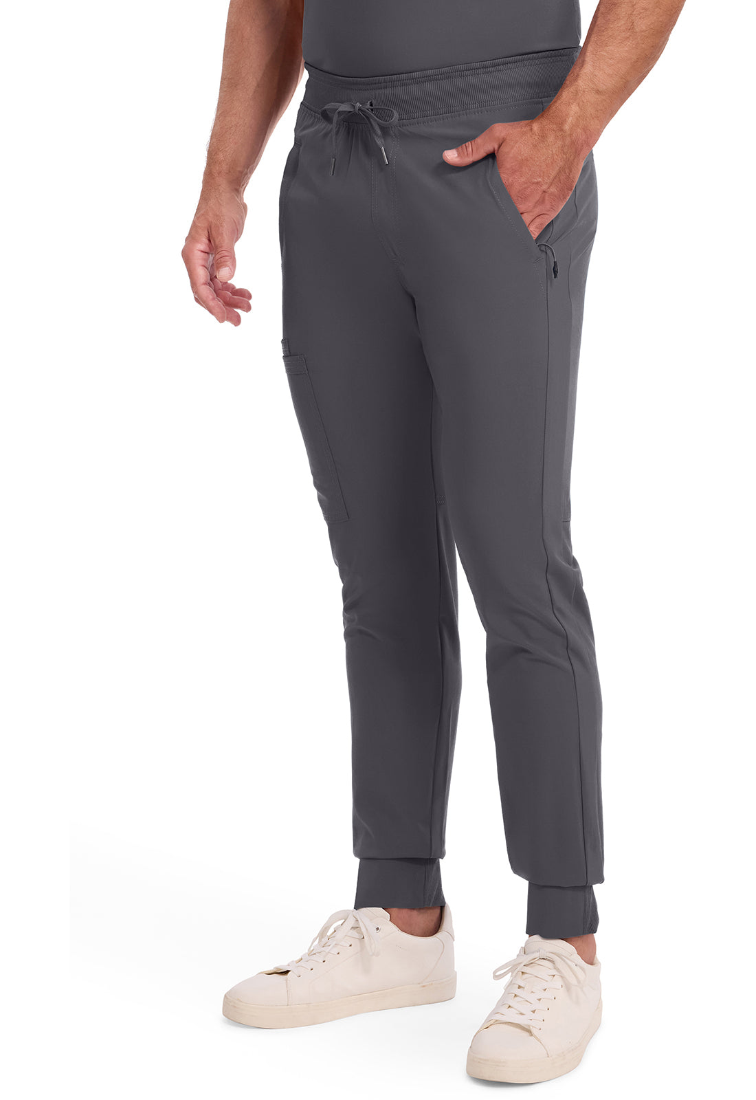 Heren joggingbroek met 360° stretch en ritszakken CKE004A