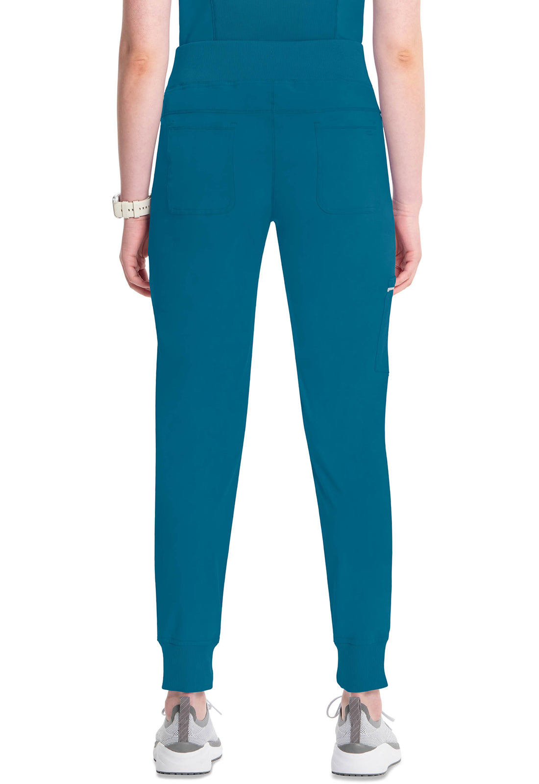 Mid Rise Tapered Leg Jogger Pant met ribgebreide tailleband en reflecterende details CKE110A