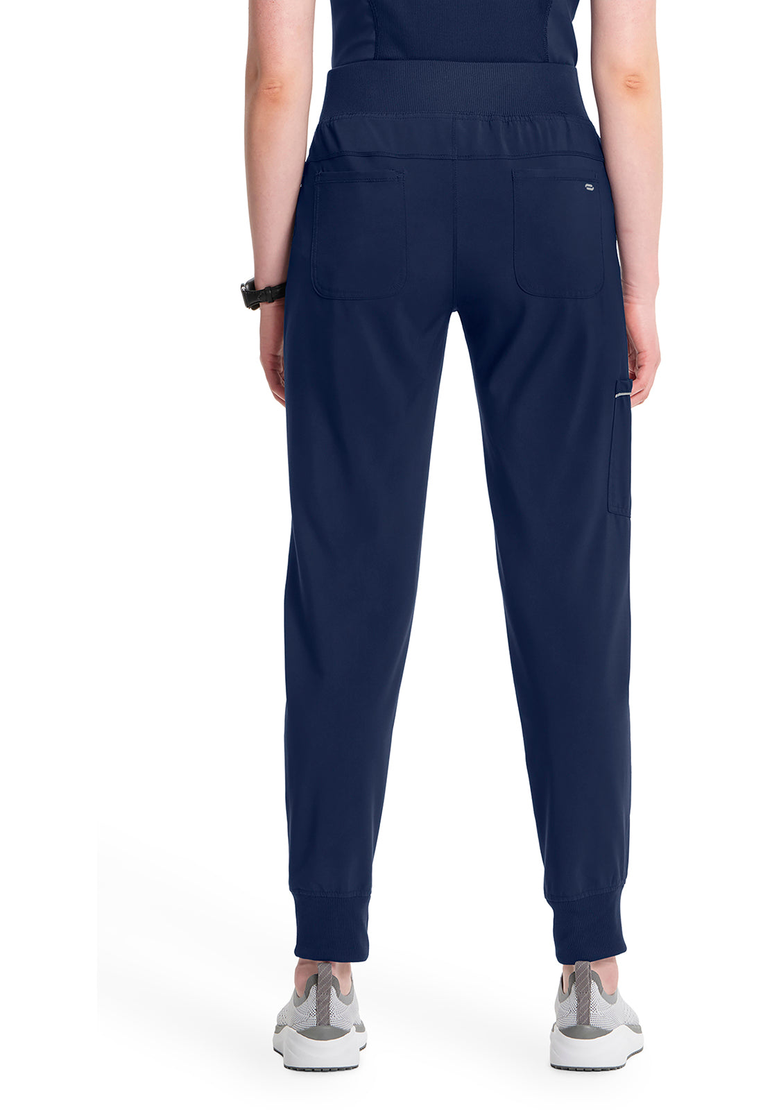 Mid Rise Tapered Leg Jogger Pant met ribgebreide tailleband en reflecterende details CKE110A