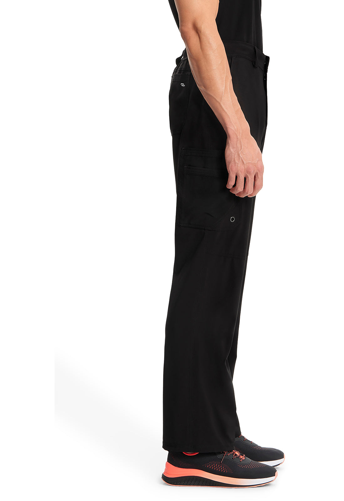 Herenbroek met gulp met taps toelopende pijpen en 360° stretch CKE200A