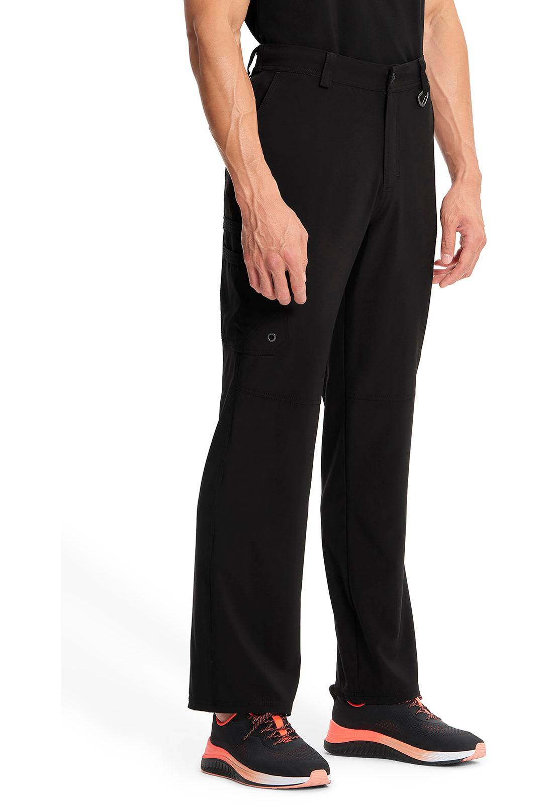 Herenbroek met gulp met taps toelopende pijpen en 360° stretch CKE200A