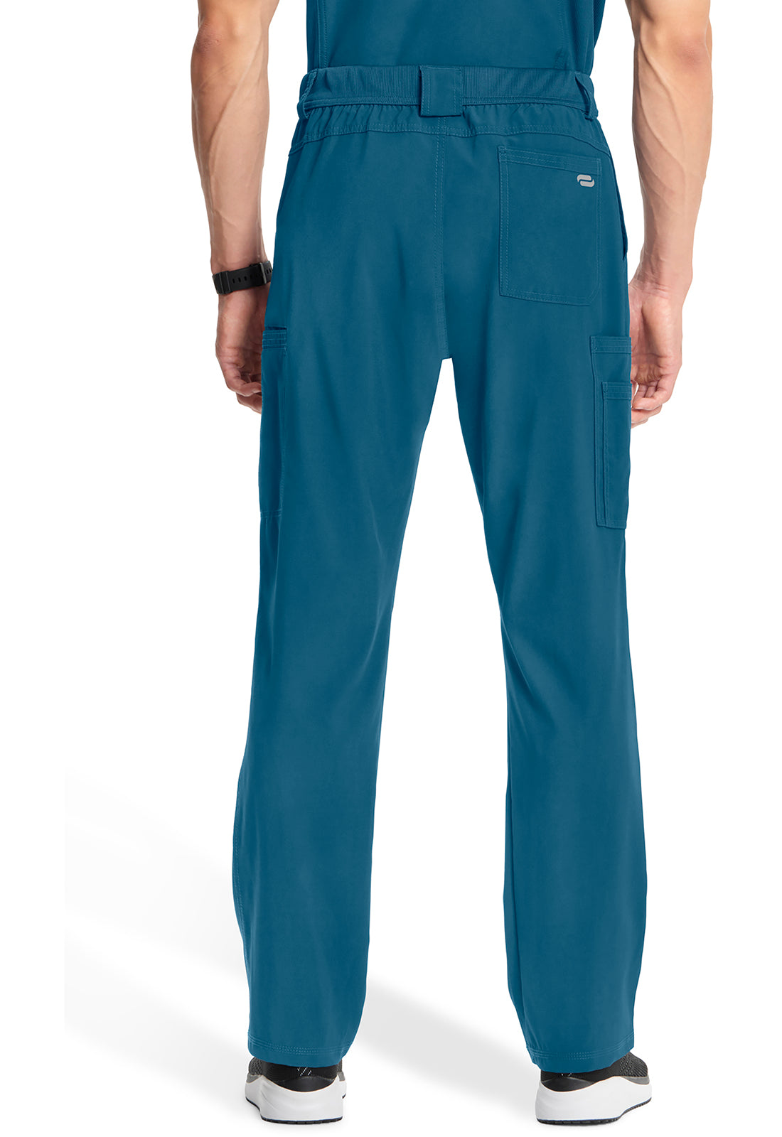 Herenbroek met gulp met taps toelopende pijpen en 360° stretch CKE200A