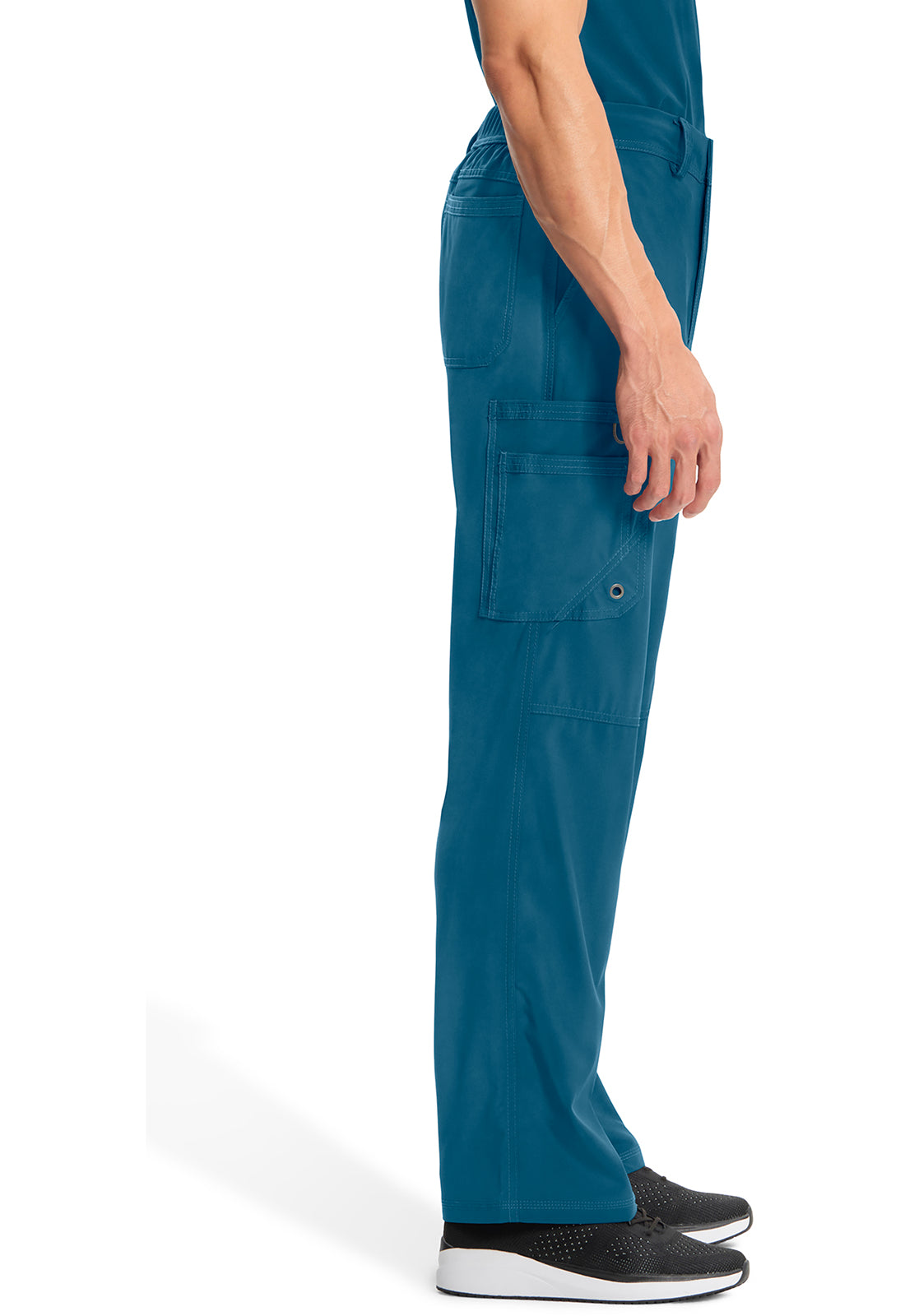 Herenbroek met gulp met taps toelopende pijpen en 360° stretch CKE200A
