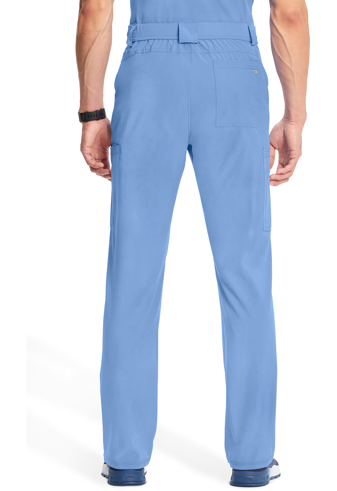Herenbroek met gulp met taps toelopende pijpen en 360° stretch CKE200A
