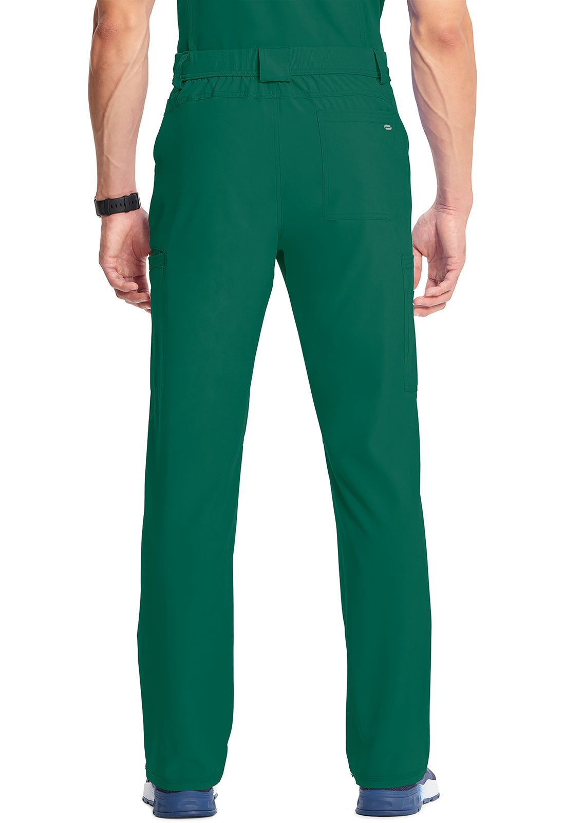 Herenbroek met gulp met taps toelopende pijpen en 360° stretch CKE200A