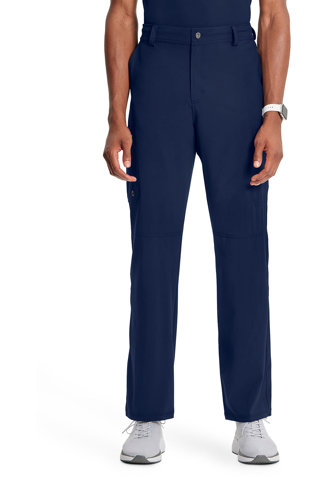 Herenbroek met gulp met taps toelopende pijpen en 360° stretch CKE200A
