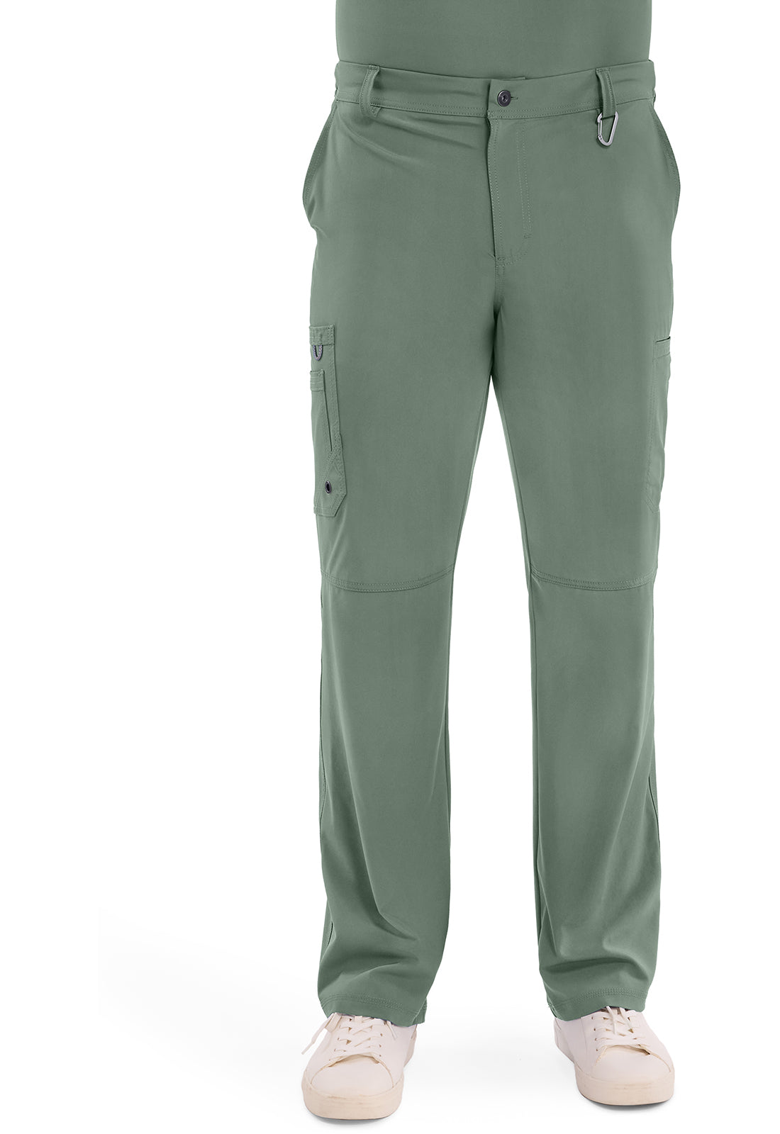 Herenbroek met gulp met taps toelopende pijpen en 360° stretch CKE200A