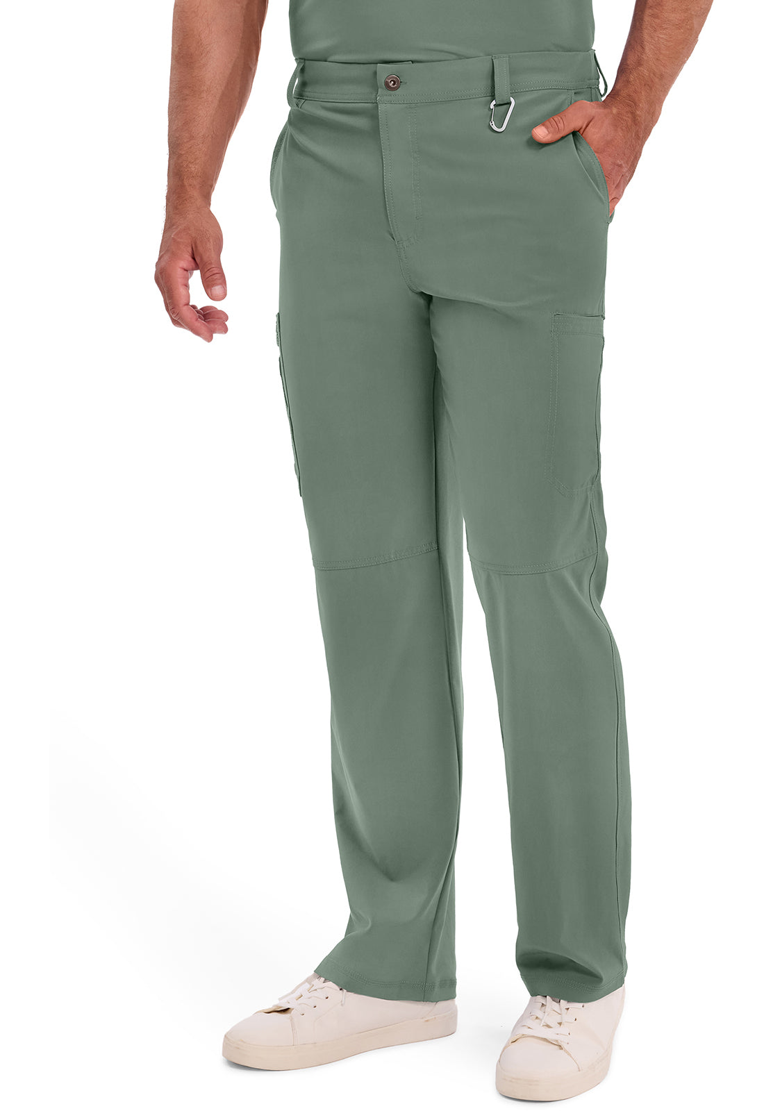 Herenbroek met gulp met taps toelopende pijpen en 360° stretch CKE200A