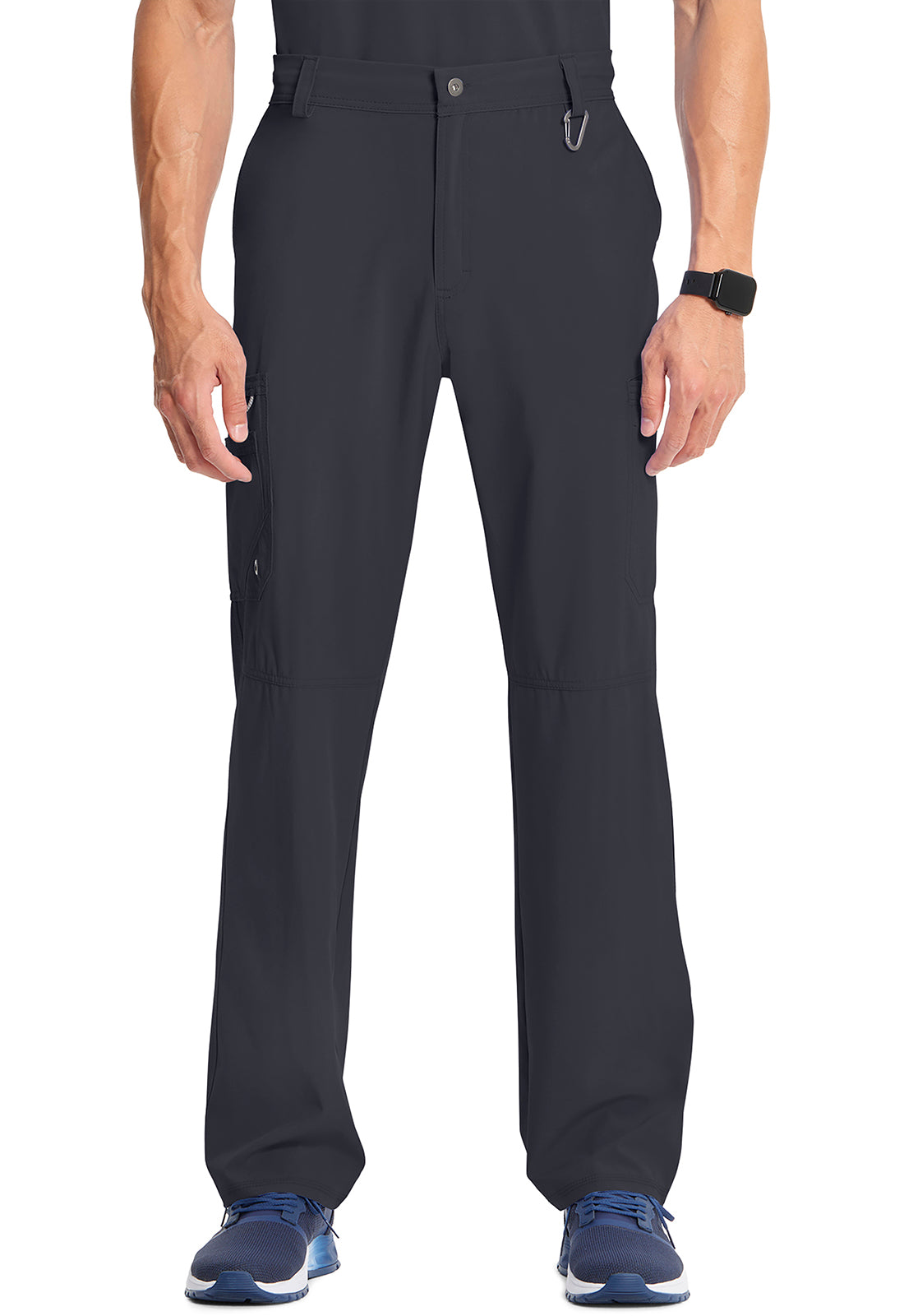 Herenbroek met gulp met taps toelopende pijpen en 360° stretch CKE200A