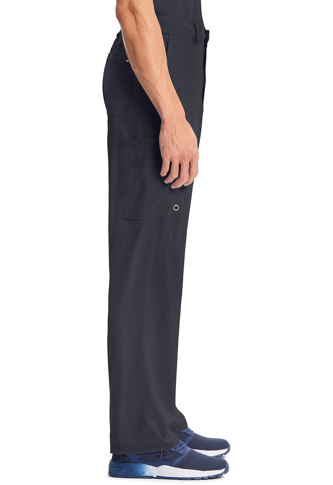 Herenbroek met gulp met taps toelopende pijpen en 360° stretch CKE200A
