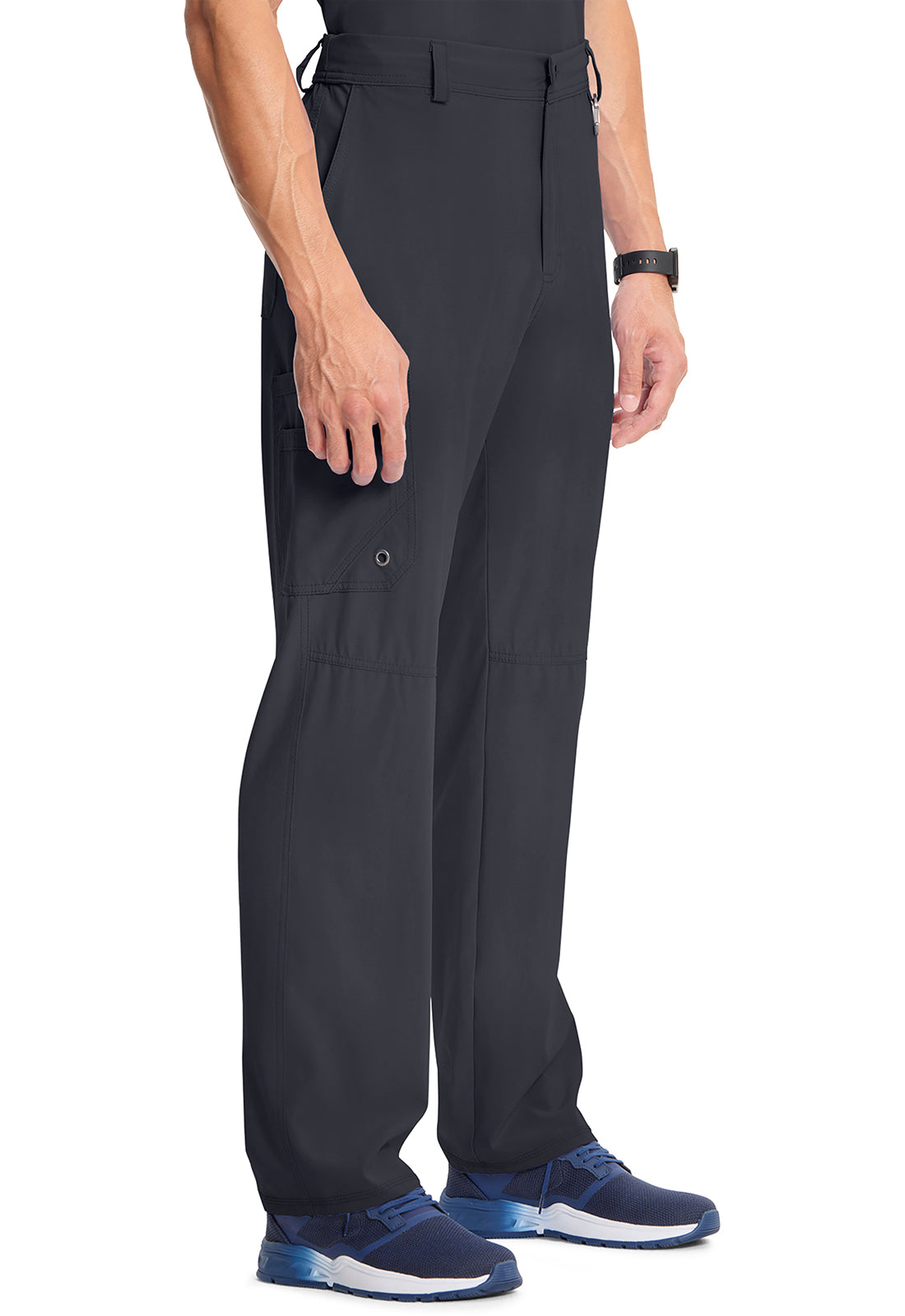 Herenbroek met gulp met taps toelopende pijpen en 360° stretch CKE200A