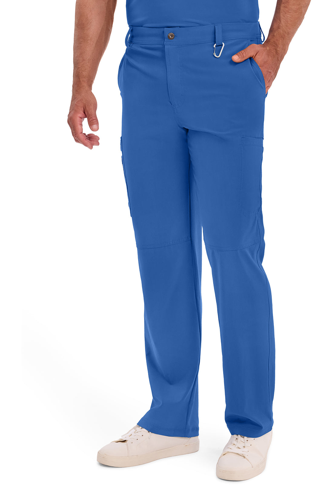 Herenbroek met gulp met taps toelopende pijpen en 360° stretch CKE200A