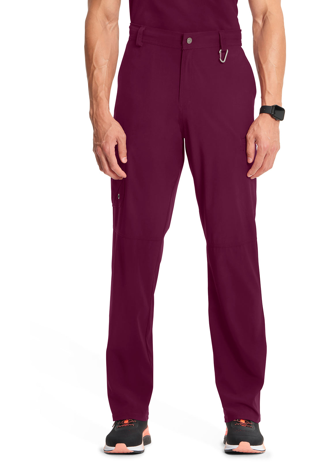 Herenbroek met gulp met taps toelopende pijpen en 360° stretch CKE200A