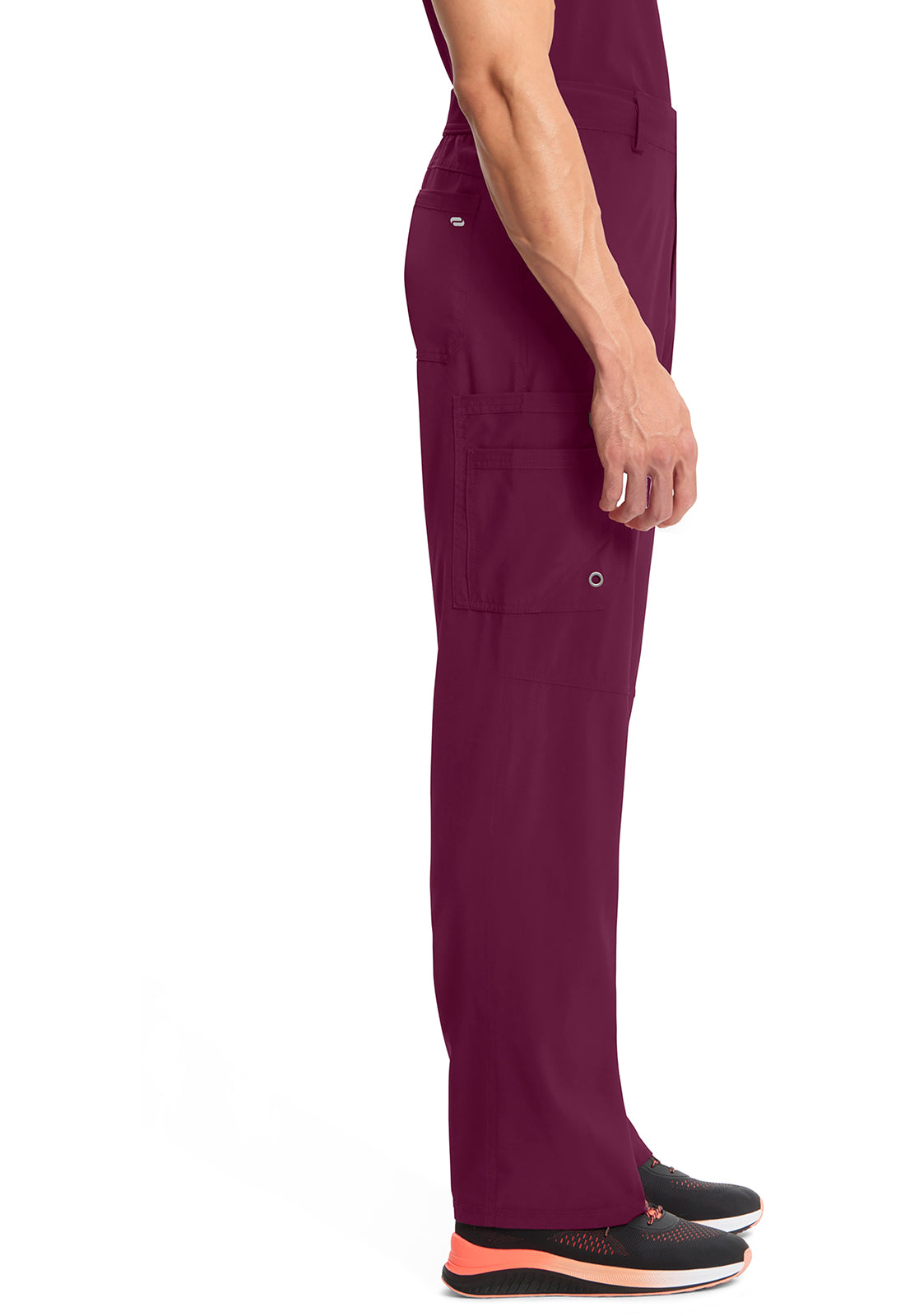 Herenbroek met gulp met taps toelopende pijpen en 360° stretch CKE200A