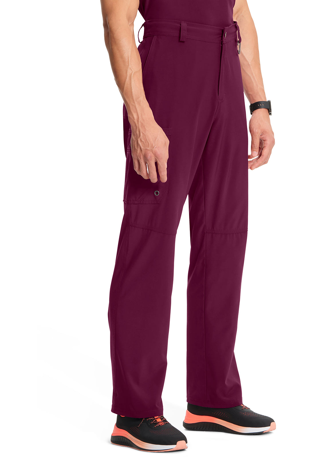 Herenbroek met gulp met taps toelopende pijpen en 360° stretch CKE200A
