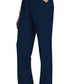 Rechte broek met middelhoge taille en elastische tailleband met trekkoord CKE272A