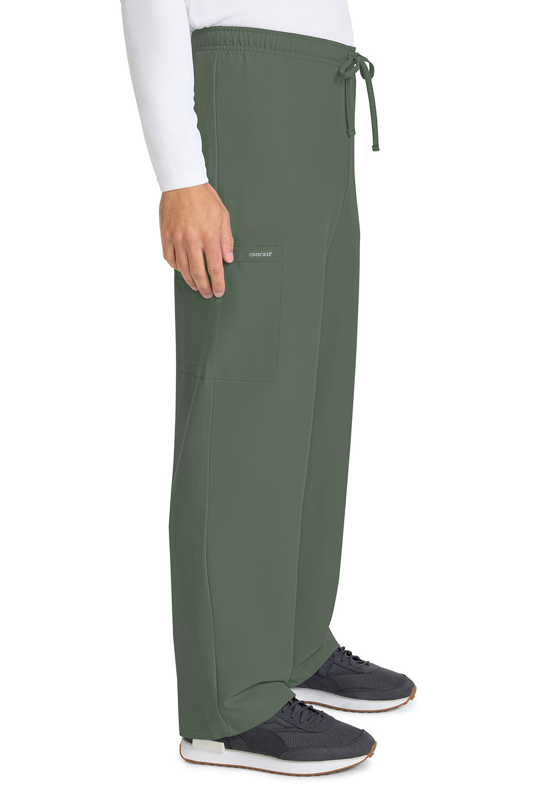 Cherokee Unisex broek met trekkoord en rechte pijpen met middelhoge taille en lichtgewicht design CKE280A