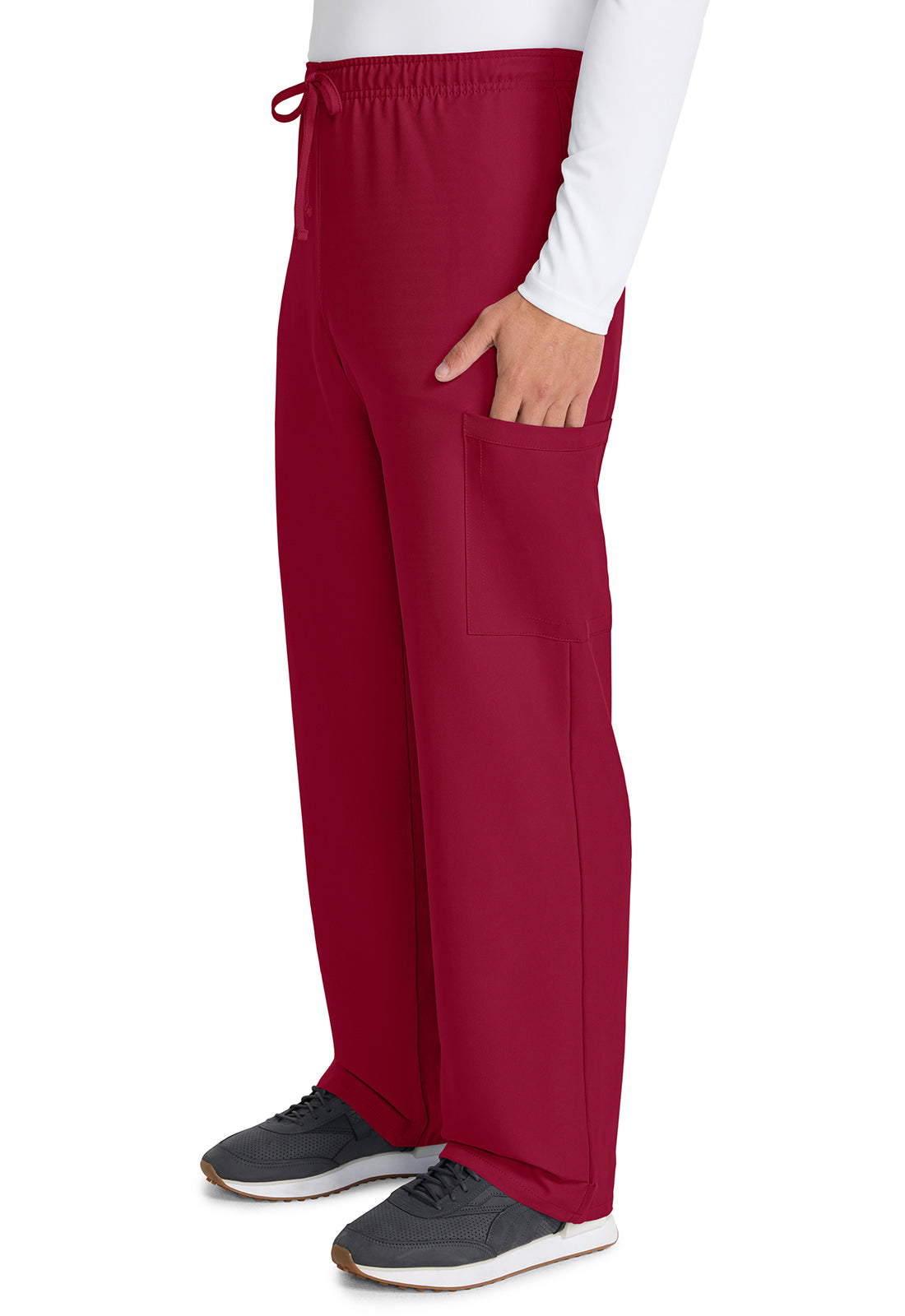 Cherokee Unisex broek met trekkoord en rechte pijpen met middelhoge taille en lichtgewicht design CKE280A