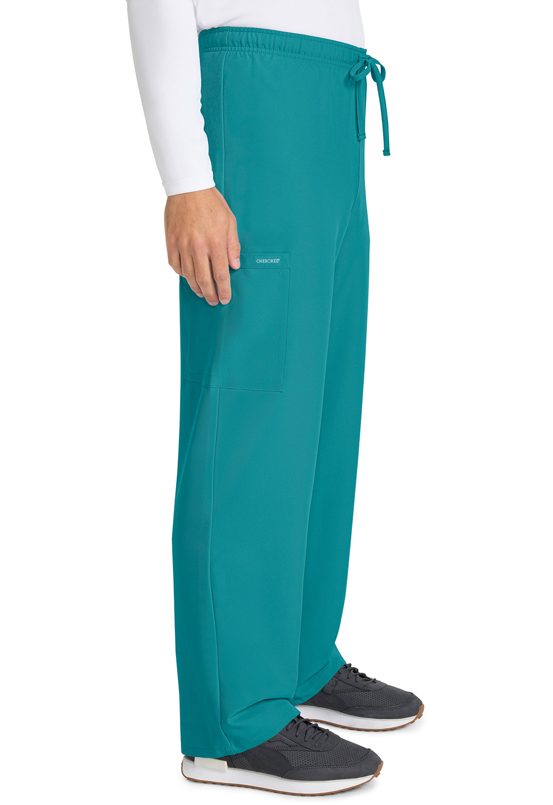 Cherokee Unisex broek met trekkoord en rechte pijpen met middelhoge taille en lichtgewicht design CKE280A