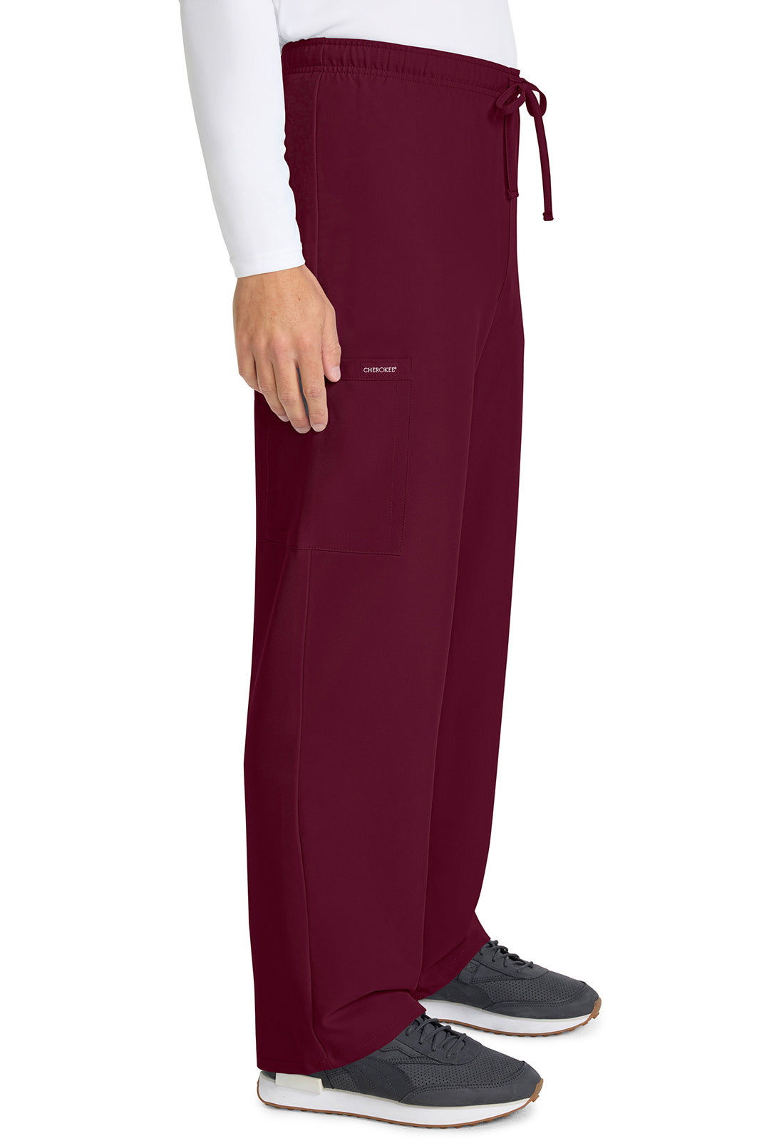 Cherokee Unisex broek met trekkoord en rechte pijpen met middelhoge taille en lichtgewicht design CKE280A